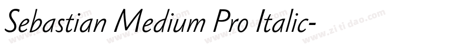 Sebastian Medium Pro Italic字体转换